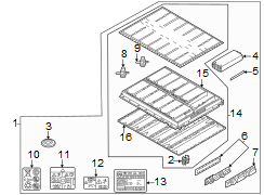 Drive Motor Battery Pack Cover (Upper)