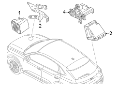 Hybrid / Electric Vehicle Sound Alert Speaker (Rear)