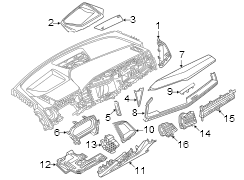 Instrument Panel Trim Panel (Upper)