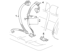 Seat Belt Lap and Shoulder Belt