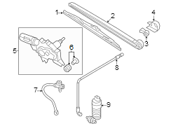 Back Glass Wiper Blade (Rear)