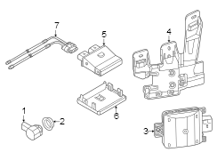 Blind Spot Detection System Warning Sensor Bracket