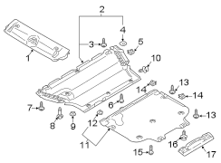 RADIATOR SUPPORT. SPLASH SHIELDS.