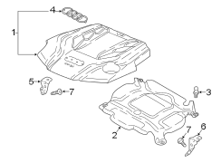 ENGINE / TRANSAXLE. ENGINE APPEARANCE COVER.