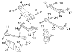 REAR SUSPENSION. SUSPENSION COMPONENTS.