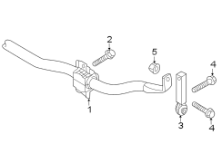 REAR SUSPENSION. STABILIZER BAR & COMPONENTS.