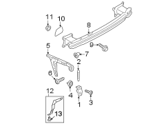 Rear bumper. Bumper & components.