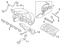 Exhaust Manifold Gasket. Turbocharger Gasket. Exhaust Manifold Gasket.