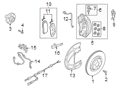 Front suspension. Brake components.