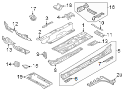 Seat Track Reinforcement (Rear)