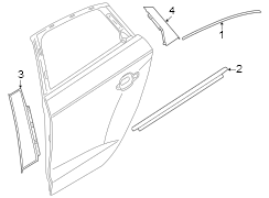 Door Window Belt Weatherstrip (Upper)