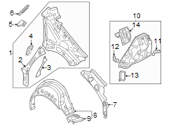 Quarter Panel Reinforcement (Rear, Lower)