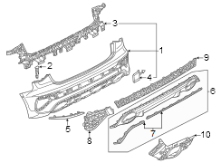 Bumper Cover Spacer Panel Bracket