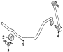 FRONT SUSPENSION. STABILIZER BAR & COMPONENTS.