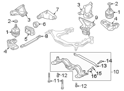 ENGINE / TRANSAXLE. ENGINE & TRANS MOUNTING.