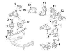 ENGINE / TRANSAXLE. ENGINE & TRANS MOUNTING.