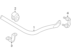 FRONT SUSPENSION. STABILIZER BAR & COMPONENTS.