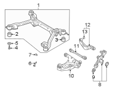 REAR SUSPENSION. SUSPENSION COMPONENTS.