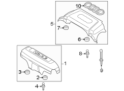 ENGINE / TRANSAXLE. ENGINE APPEARANCE COVER.