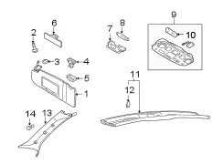 ROOF. INTERIOR TRIM. (1/1)