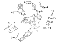 Fuel system components.