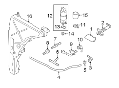 FRONT LAMPS. WASHER COMPONENTS.