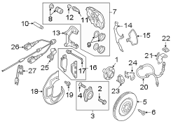 Front suspension. Brake components.