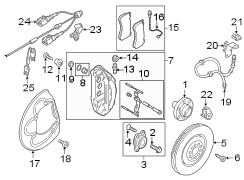 FRONT SUSPENSION. BRAKE COMPONENTS.