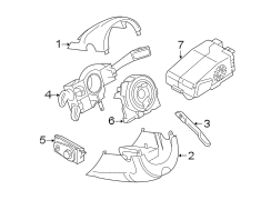 STEERING COLUMN. SHROUD. SWITCHES & LEVERS.