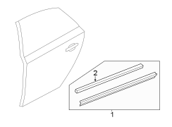 REAR DOOR. EXTERIOR TRIM. (1/1)