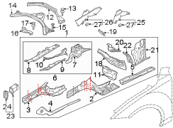 Fender Apron Assembly (Front, Upper)