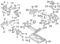 ENGINE / TRANSAXLE. ENGINE & TRANS MOUNTING.