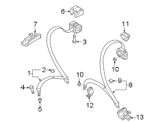 RESTRAINT SYSTEMS. REAR SEAT BELTS.