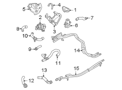 Engine Coolant Pipe (Rear, Upper)