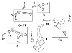 Front suspension. Suspension components.