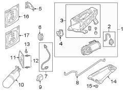 Front suspension. Air distribution system. (1/1)
