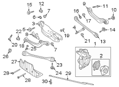 Rear suspension. Suspension components.