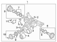Rear suspension. Axle & differential.