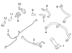 Engine Coolant Crossover Pipe