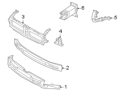 Front bumper & grille. Bumper & components.