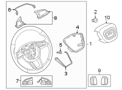 Steering wheel & trim.