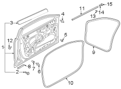 Front door. Door & components. (1/1)