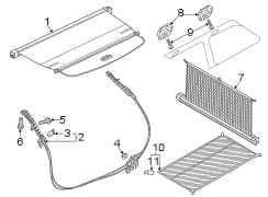 Back Glass Sunshade Motor