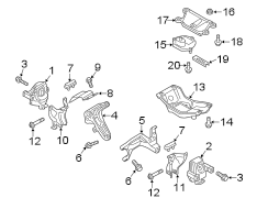 ENGINE / TRANSAXLE. ENGINE & TRANS MOUNTING.