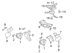 ENGINE / TRANSAXLE. ENGINE & TRANS MOUNTING.