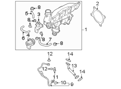 Engine / transaxle. Turbocharger & components.