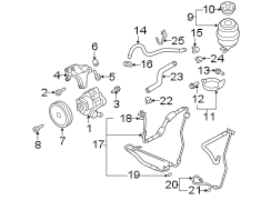 STEERING GEAR & LINKAGE. PUMP & HOSES.