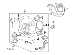 STEERING WHEEL & TRIM.