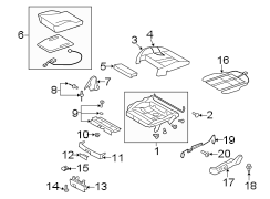 SEATS & TRACKS. FRONT SEAT COMPONENTS.