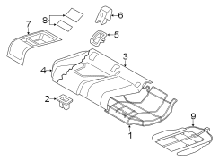 SEATS & TRACKS. REAR SEAT COMPONENTS.